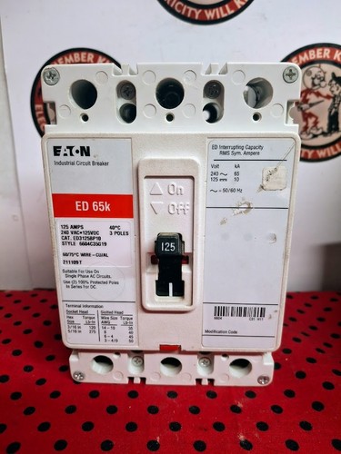 Eaton ed3125bp10 125amp 240v - ed3125bp10,