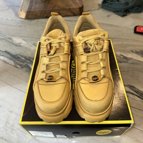Sneaker con plateau giallo