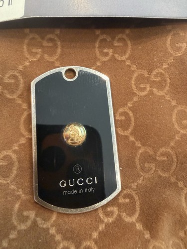 Collana gucci dog tag oro - oro, 18kt