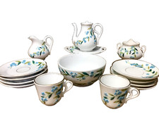 ANTICO MINI TÈ IN PORCELLANA PRIMI '900 SET FRANCESE PORCELLANA 16 PEZZI