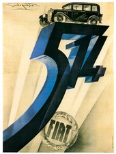 TARGA VINTAGE "AUTO FIAT 514"