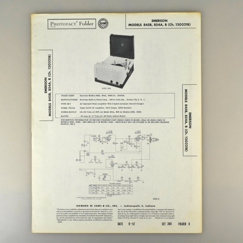 Emerson 845b 854a 854b - 845b,