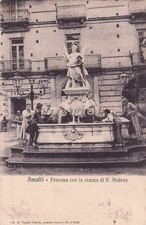 AMALFI - Fontana con la Statua di S.Andrea 1908