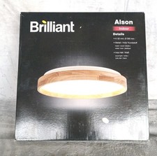 Brilliant Alson plafoniera LED 39 cm legno chiaro/bianco, 26 W LED, 2500 lm (3000-4500 K