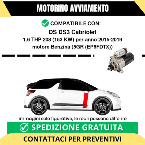 Motorino avviamento ds3 - avviamento,