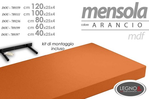 Mensola parete legno mdf - da,