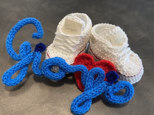 Scarpe neonati simil - neonati, converse