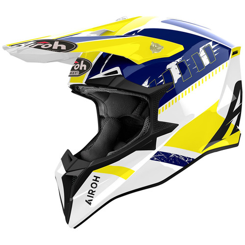 Casco airoh wraaap feel - casco, giallo