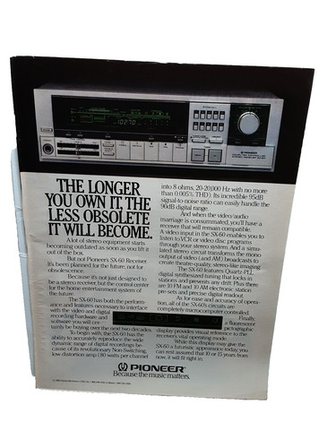 Pioneer sx60 1983 - sx60, ricevitore
