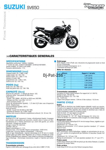 Fiche technique moto - fiche,