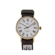 Timex Orologio FAIRFIELD AVENUE 37mm Bianco Verde Oliva-Porpora Verde Oliva 18mm