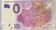 Biglietto 0 Euro Museo Di Preistoria Gorges Du Verdon Francia 2016 Numero 100