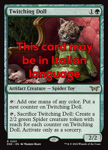 Mtg twitching doll - exc,