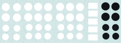 Decals portanumeri tondi - 1/43,