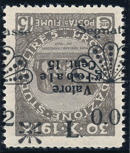 Fiume 1921 segnatasse c - fiume,
