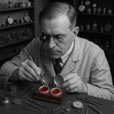 Antica Oliera Da Banco Orologiaio D’epoca Rara Doppia Legno Metallo