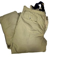 Woolrich Arctic Piuma d'Oca Riempita Zip Pantaloni da Neve Tan Uomo Taglia Large-Ottimo