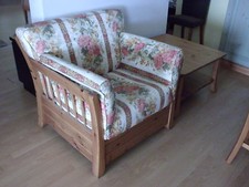 Poltrona/armchair  GRATTAROLA mod.URANO legno massello/tessuto