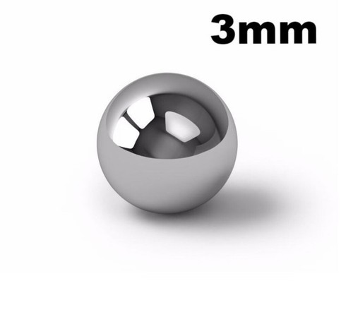 Sfera acciaio 3mm per - in,