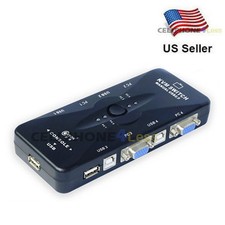 4 Port USB 2.0 KVM VGA Switch