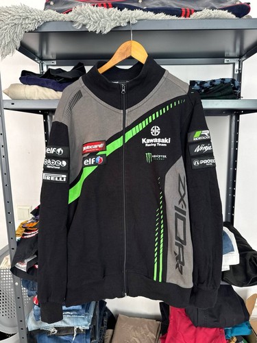 Giacca felpa con zip kawasaki - felpa,