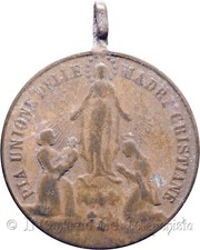 S. Monica Protrettrice Spose Pia Unione Madri Cristiane Medaglia devozionale