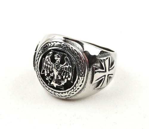 Anello aquila croce in - croce,