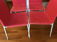 4 sedie Zanotta Lia Dining Chairs - usate da rifoderare