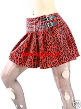 mini gonna leopardata leo goth