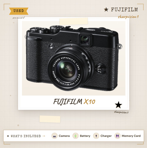 Fotocamera fuji x10 nera - fuji,