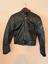 Giacca di pelle nera vintage
