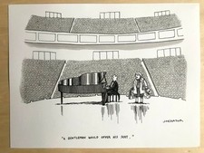 Cartone animato originale New Yorker "Un gentiluomo" di Joe Dator 