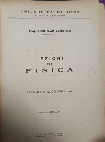 Lezioni fisica - di,