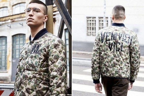 Bomber uomo mimetico leggero