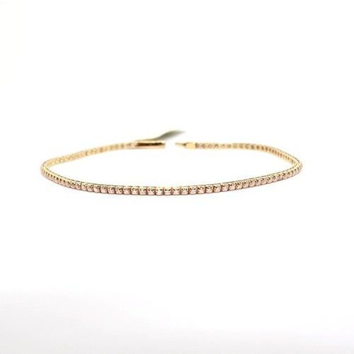 Bracciale tennis oro rosa - tennis, in