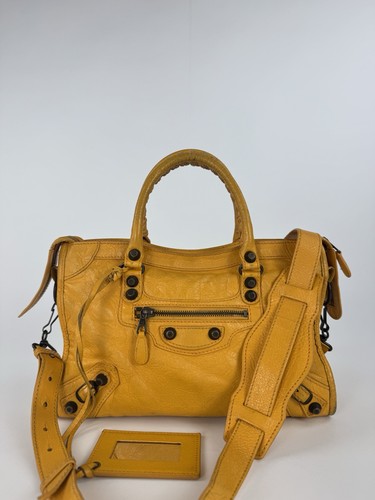 Balenciaga city piccola gialla - balenciaga,