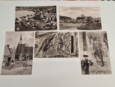 Lotto 5 cartoline bianco nero Germania Molln chiesa di St Nicolai non viaggiate