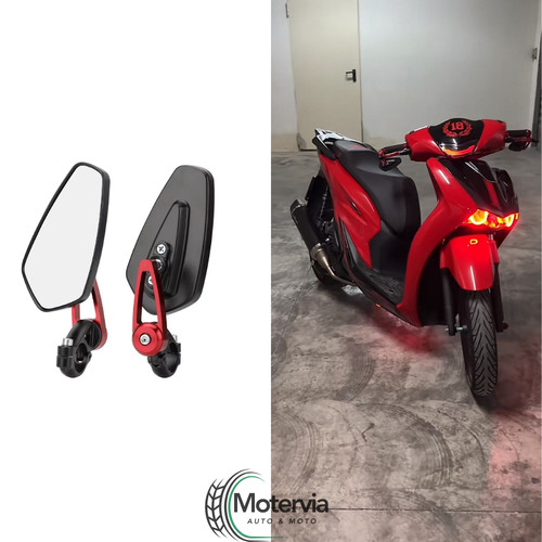 Specchietti neri rossi - specchietti,