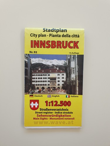 Pianta della città innsbruck - pianta,
