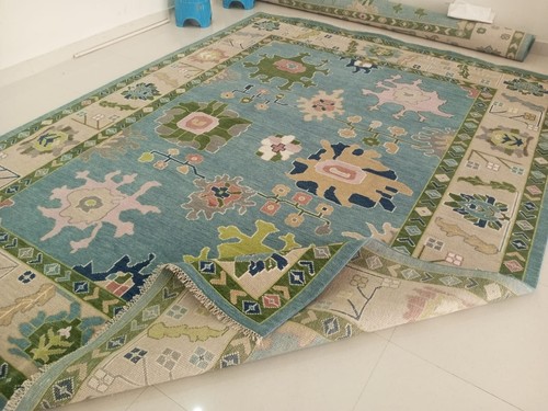 Lana oushak blu colorata - blu,
