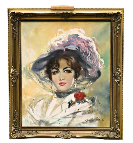 Elegante ritratto donna con - elegante,