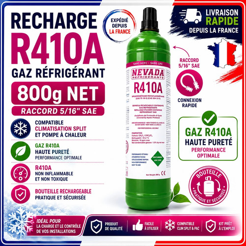 Recharge bouteille gaz r410a - gaz,