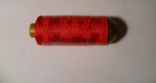 filo grosso calzolaio asole impunture n° 16 spoletta cucito 100 yds ROSSO 009