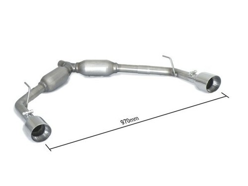 Scarico sportivo duplex