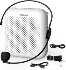 Amplificatore Vocale Portatile Con Microfono Auricolare Cablato E Cintura, Mini 