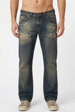 Jeans uomo denim ramato