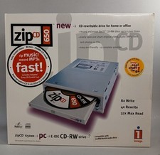 Vintage iOMEGA ZIP CD Drive ZIPCD3840INT-A" ~ WINDOWS 95/98/2000/ME/NT scatola aperta
