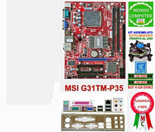 SCHEDA MADRE LGA 775 MSI G31TM-P35 + CPU DUAL CORE+DISSIPATORE+4GB RAM