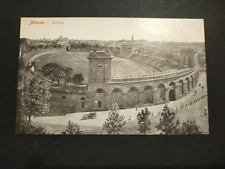 MILANO ARENA PRIMI 900 LOMBARDIA ANIMATA PANORAMA CHIESA VIA AUTO VISTA BASILICA