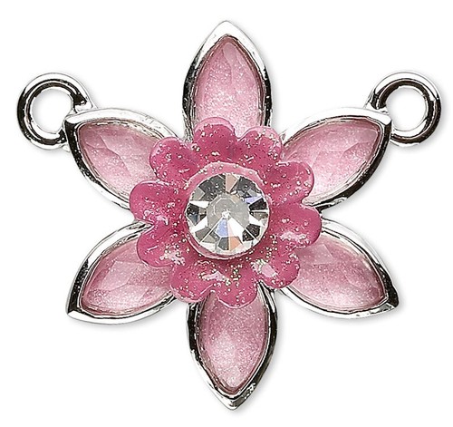 Focale smalto rosa - 1,